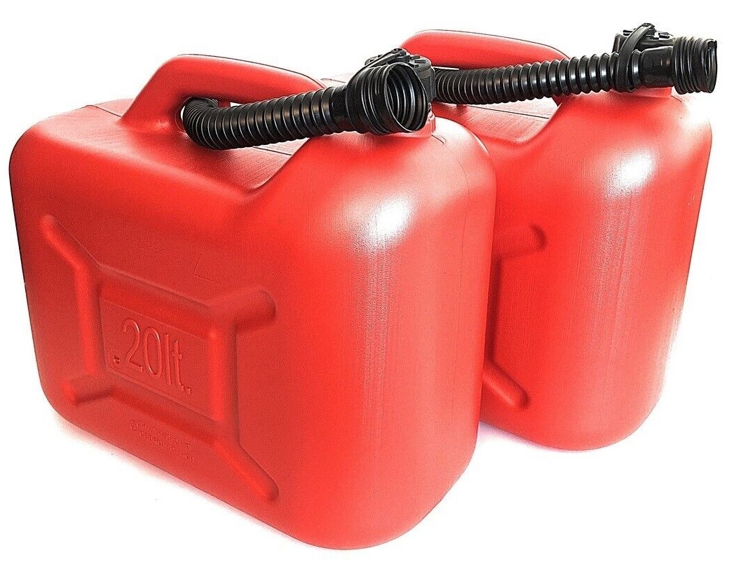 4 x rot Benzinkanister 20L Kraftstoffkanister Reserve Kanister UN
