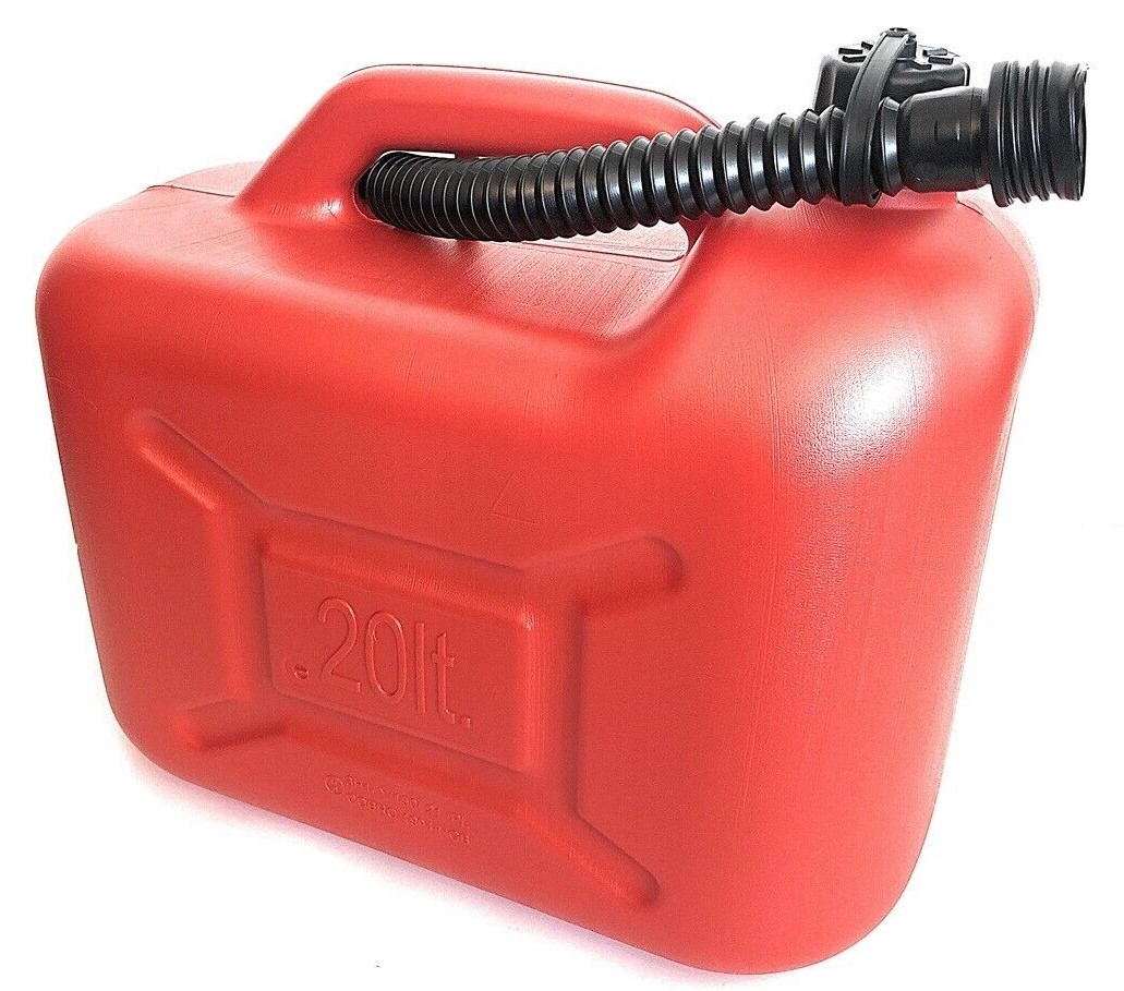 Benzinkanister 20L Kunststoff Reservekanister Rot Kanister mit
